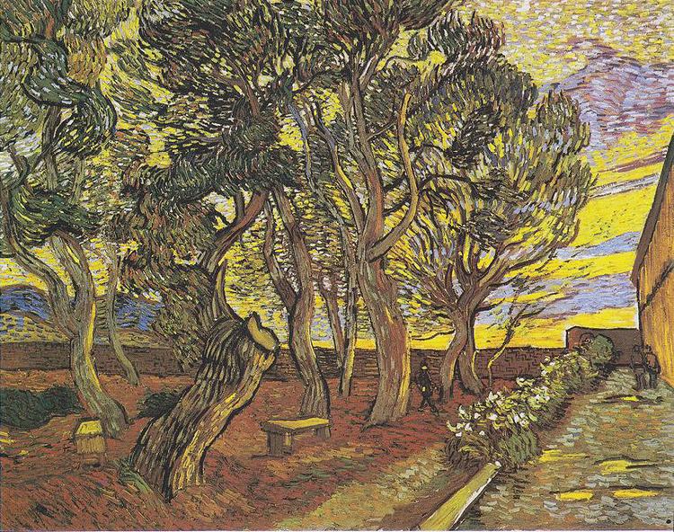 Vincent Van Gogh Garden of the Hospital Saint-Paul Spain oil painting art
